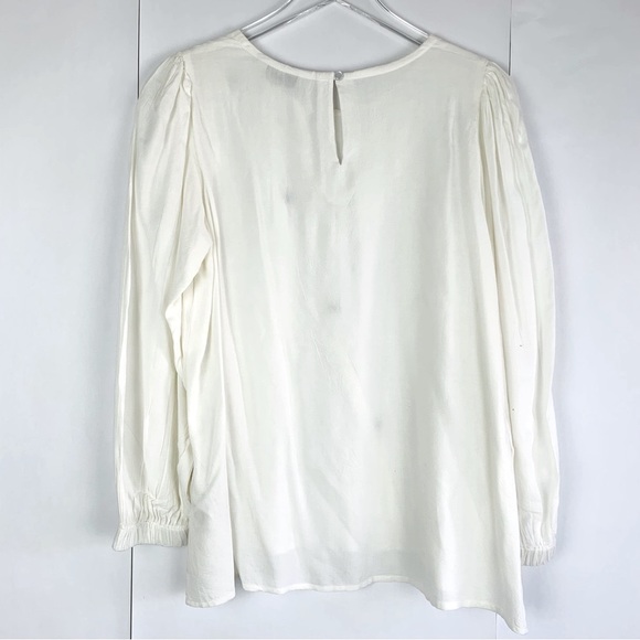 Compania Fantastica Asymmetric Button Blouse white - Picture 2 of 8
